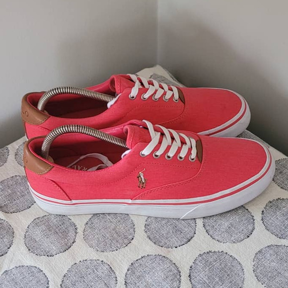 Polo Thorton Red Tennis Shoes Mens 9.5 - Picture 3 of 6